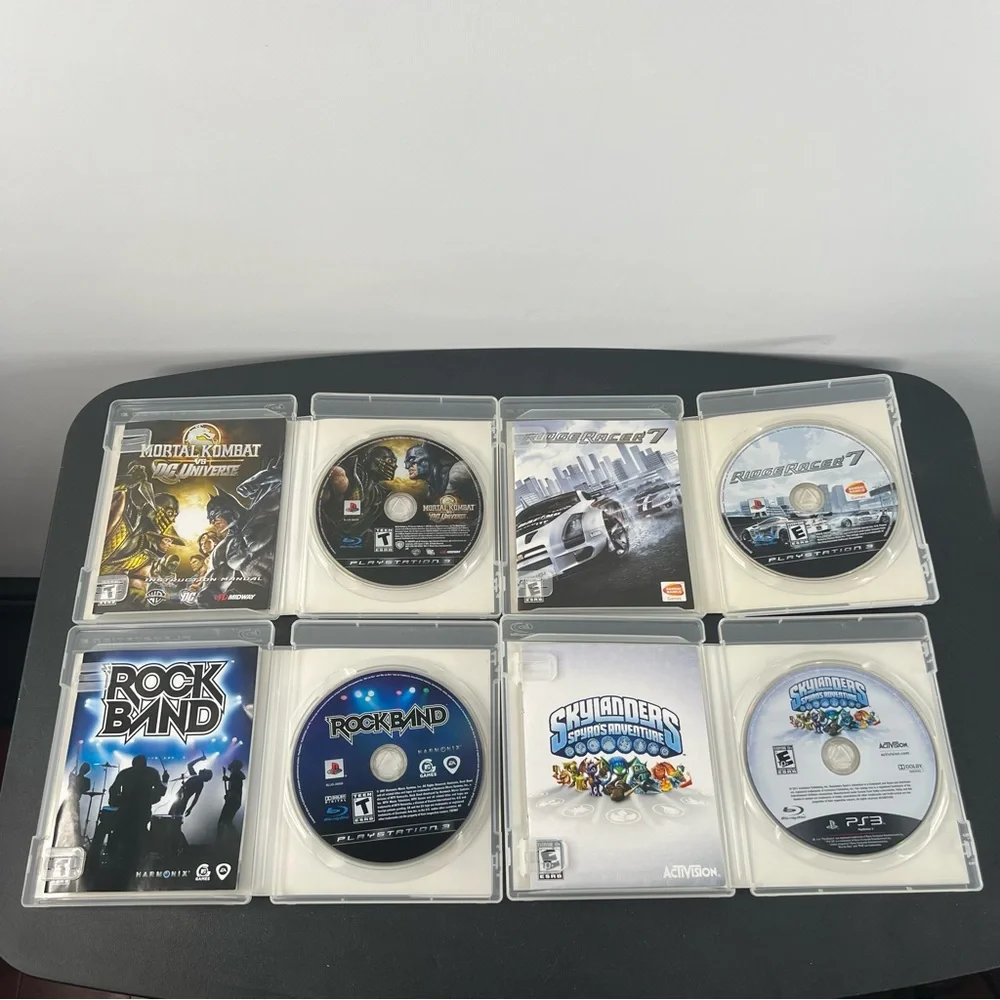 PlayStation 3 PS3 Slim Console System Bundle Lot & 14 Games Tested & Working